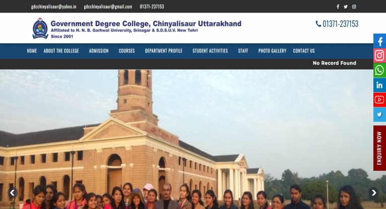Govt. G D C CHINYALISAUR (UTTARKASHI)